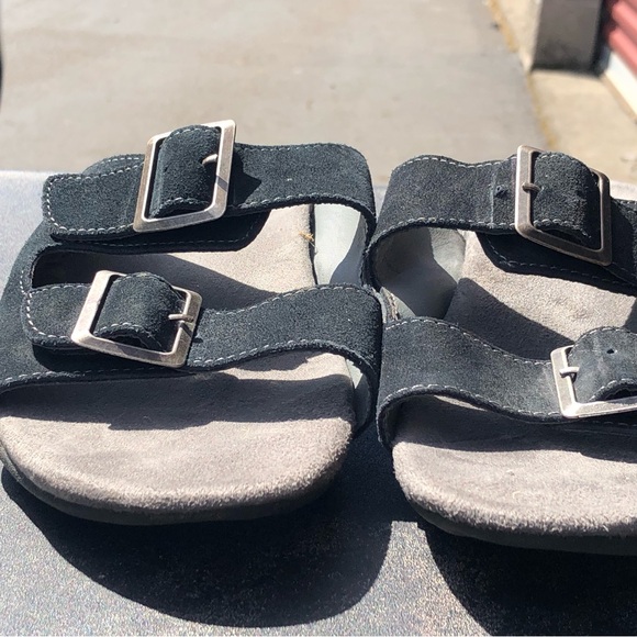 J-41 Adventure On Pingree Women's Black Slides Double Strap Sandals Size 9M - Picture 12 of 13